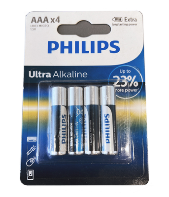 Lr03aaa Flashlight 1.5V Ultra Alkaline Battery 1170mAh For MP3 Players