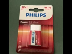 6LR61P1B/97 PHILIPS 알카라인 건전지 9V 500mAh MSDS 인증