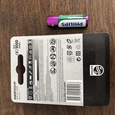Toy Car Philips AA Rechargeable Batteries NIMH 2500mAh MSDS Approved
